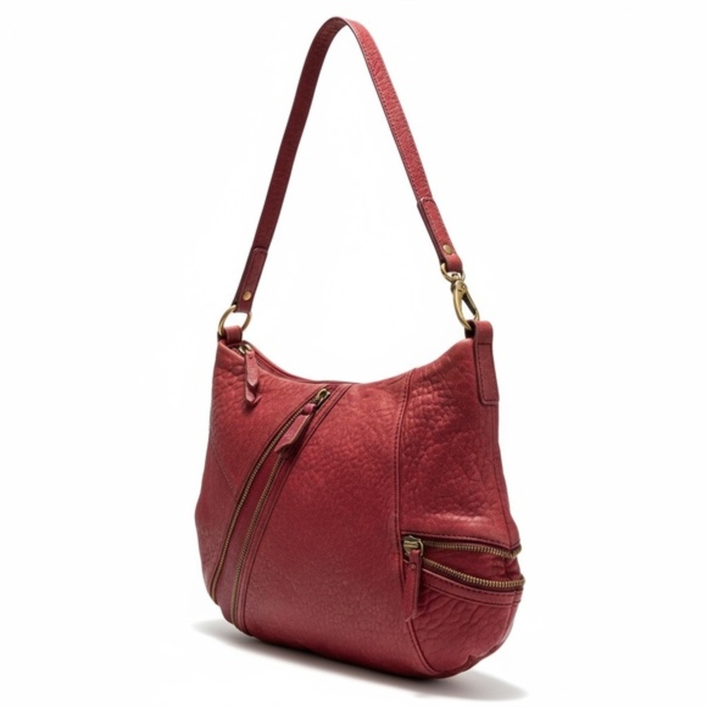 MARC BY MARC JACOBS ✘ Flash Kelsey Crossbody Bag Red Pebbled Leather Gold Zip